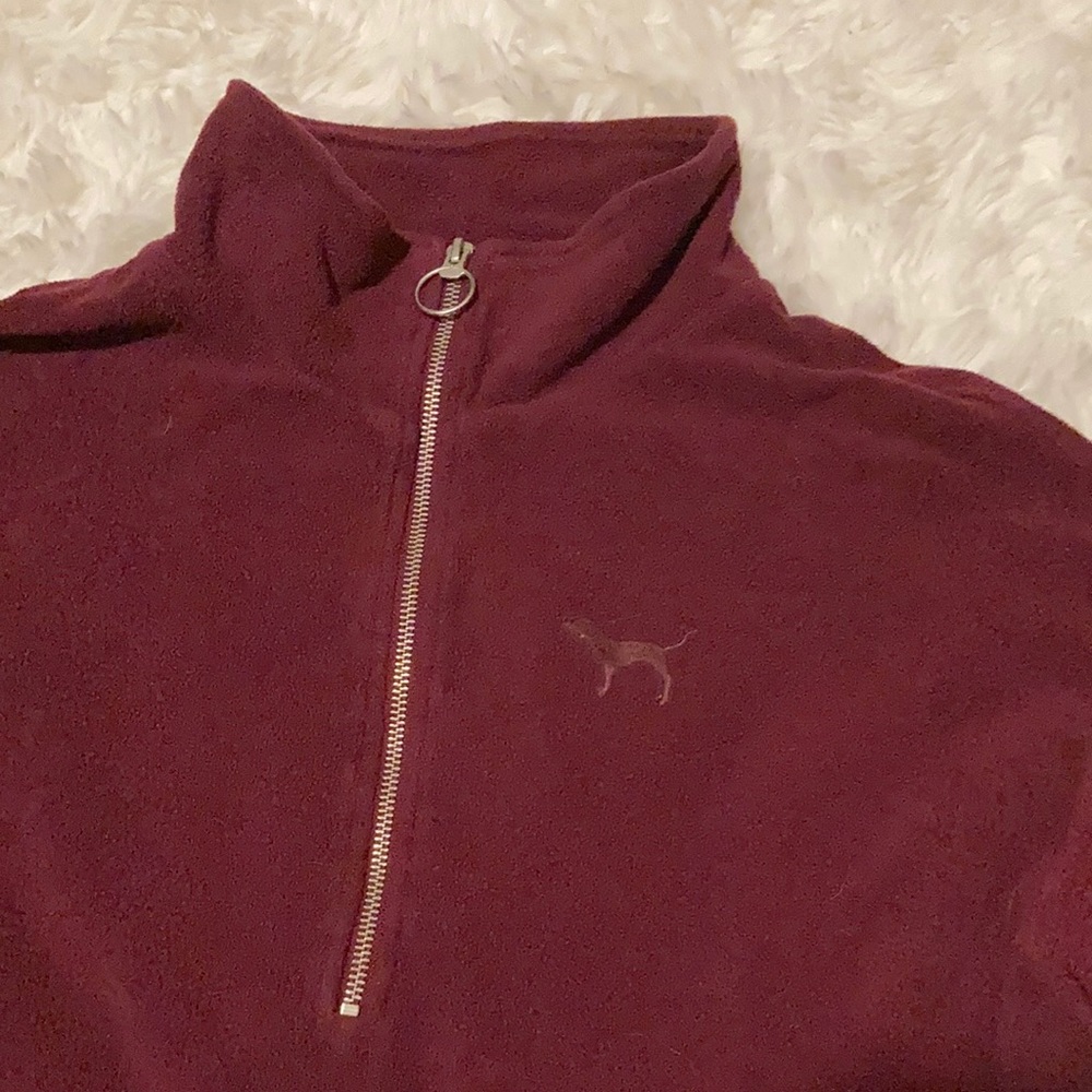 Maroon PINK full zip pullover